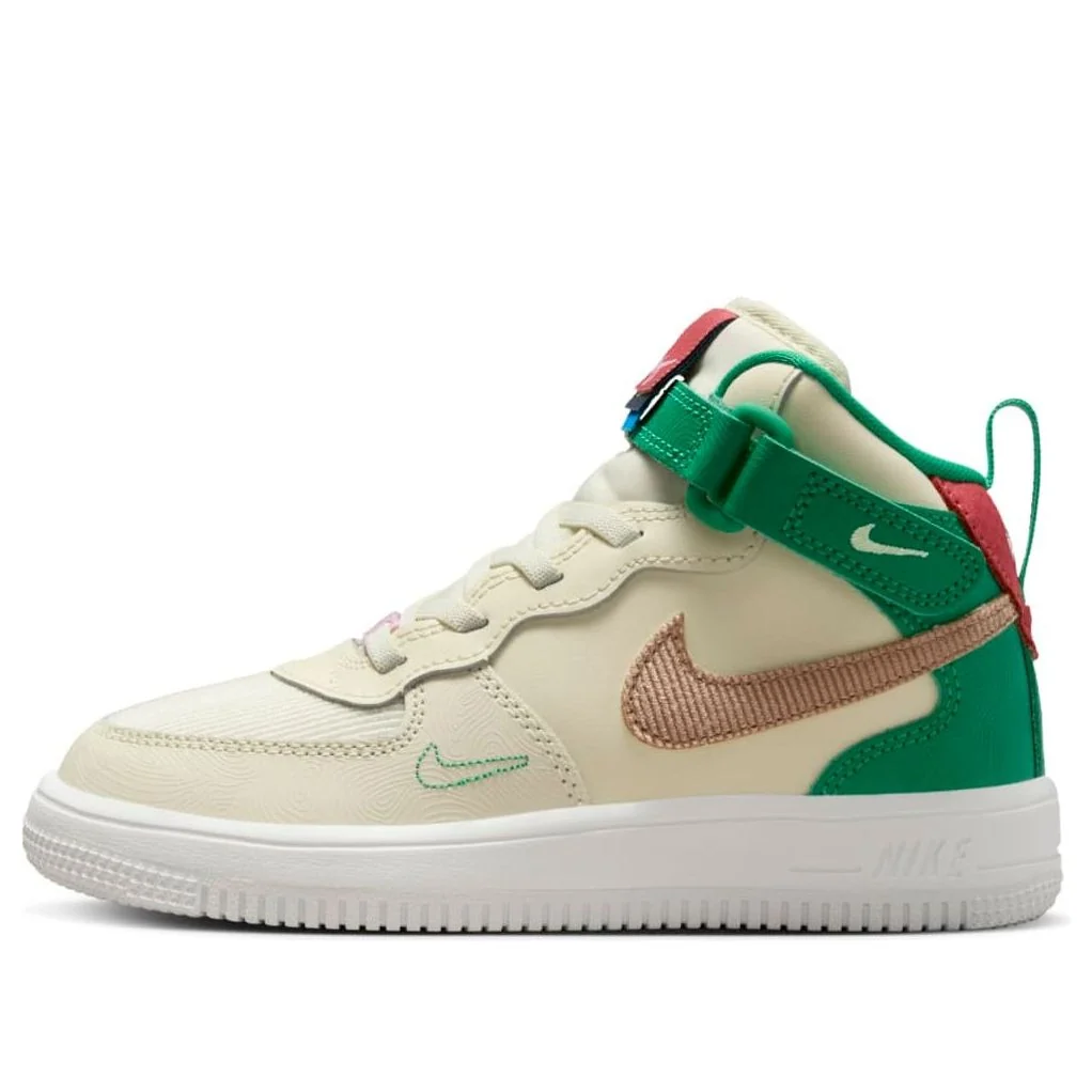 (PS) Nike Force 1 Mid SE EasyOn 'Coconut Milk Pink Green' FQ3694-100