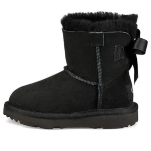 (PS) UGG Mini Bailey Bow II Snow Boots Black 1017397T-BLK