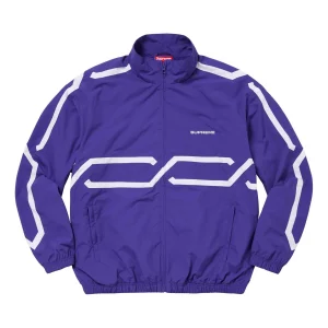 Supreme Inset Link Track Jacket 'Purple White' SUP-SS24-082