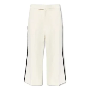 (WMNS) Gucci Wool Tweed Pant With Interlocking G Patch 'White' 748172-ZANJC-9169