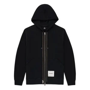 Men's Converse x Slam Jam Crossover Back Logo Sports Hooded Jacket Black 10022282-A01