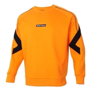 New Balance Men's New Balance Athleisure Casual Sports Contrasting Colors Round Neck Pullover Yellow AMT11326-PKN