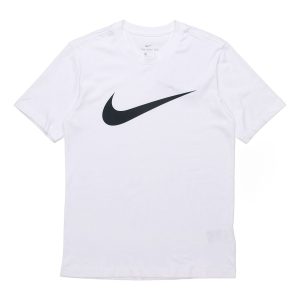 Men's Nike As Nsw Tee Icon Swoosh Casual Sports Round Neck Short Sleeve White T-Shirt DC5095-100