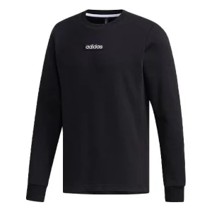 adidas neo M C SW Round Neck Fleece Lined Long Sleeves Black EI4701