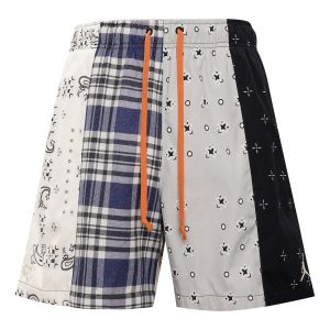 Air Jordan SS22 cashew Plaid Pattern Casual Sports Shorts Asia Sizing 'Multicolor' DO2508-133