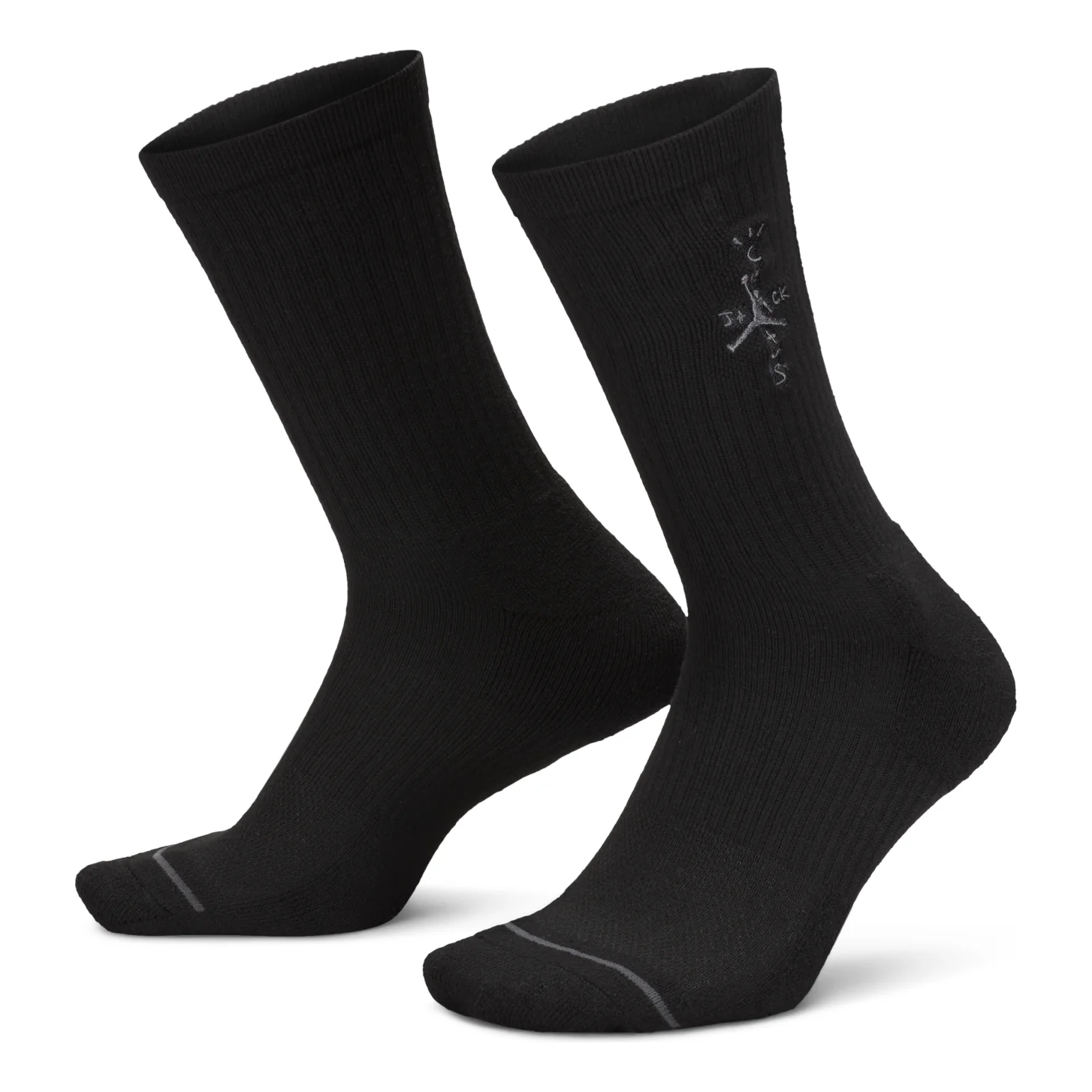 Air Jordan x Travis Scott Crew Socks 'Black' FV4054-010