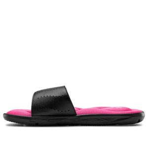 (WMNS) Under Armour Ignite 9 Slide 'Black Pink Surge' 3022717-003