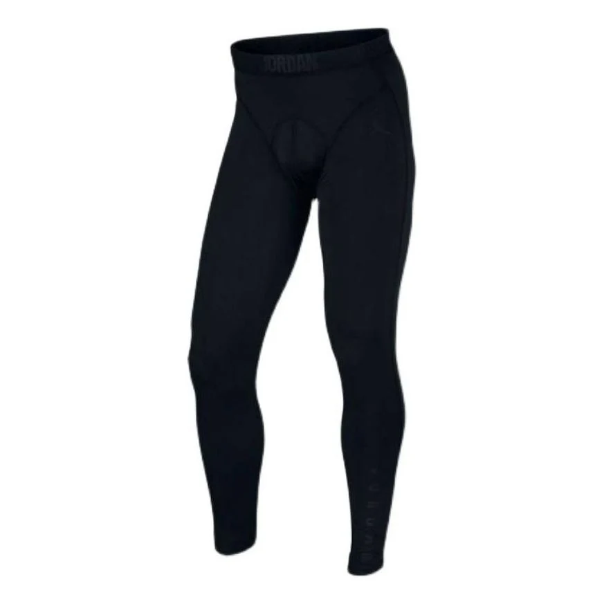 Men's Jordan Brand Solid Color Tight High Elasticity Gym Pants/Trousers/Joggers Black 833782-010