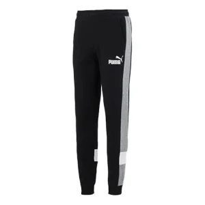 PUMA Essentials Block Sweatpants 'Black' 849576-01