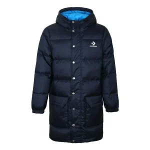 Converse Long Down Puffer Jacket Asia Sizing 'Navy Blue' 10006882-A02