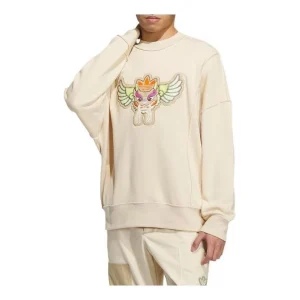 adidas Original Toc Ql Crew Sweatshirt Asia Sizing 'Beige' IP7549