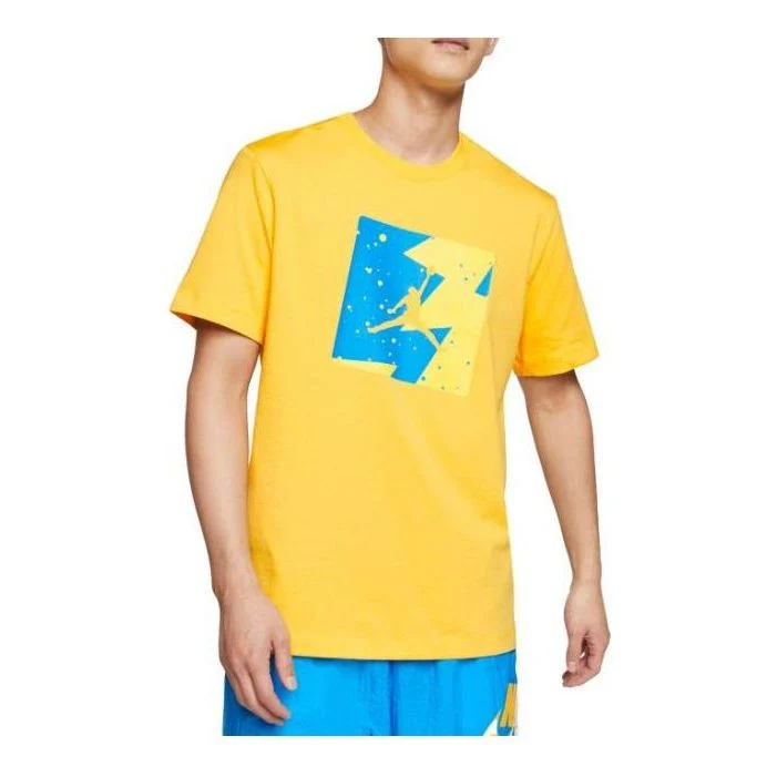 Air Jordan Poolside Box T-shirt 'Yellow' CJ6244-728