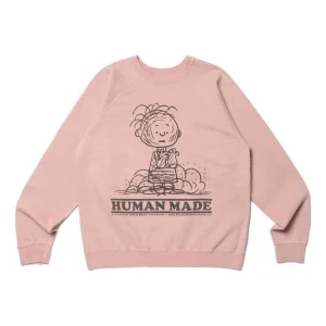 HUMAN MADE x Peanuts #2 Charlie Brown Sweatshirt 'Pink' HM24CS044
