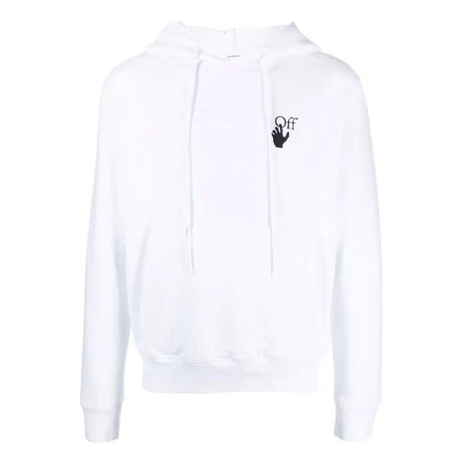 Off-White FW21 Arrow Pattern Long Sleeves Version White OMBB034F21FLE0020184