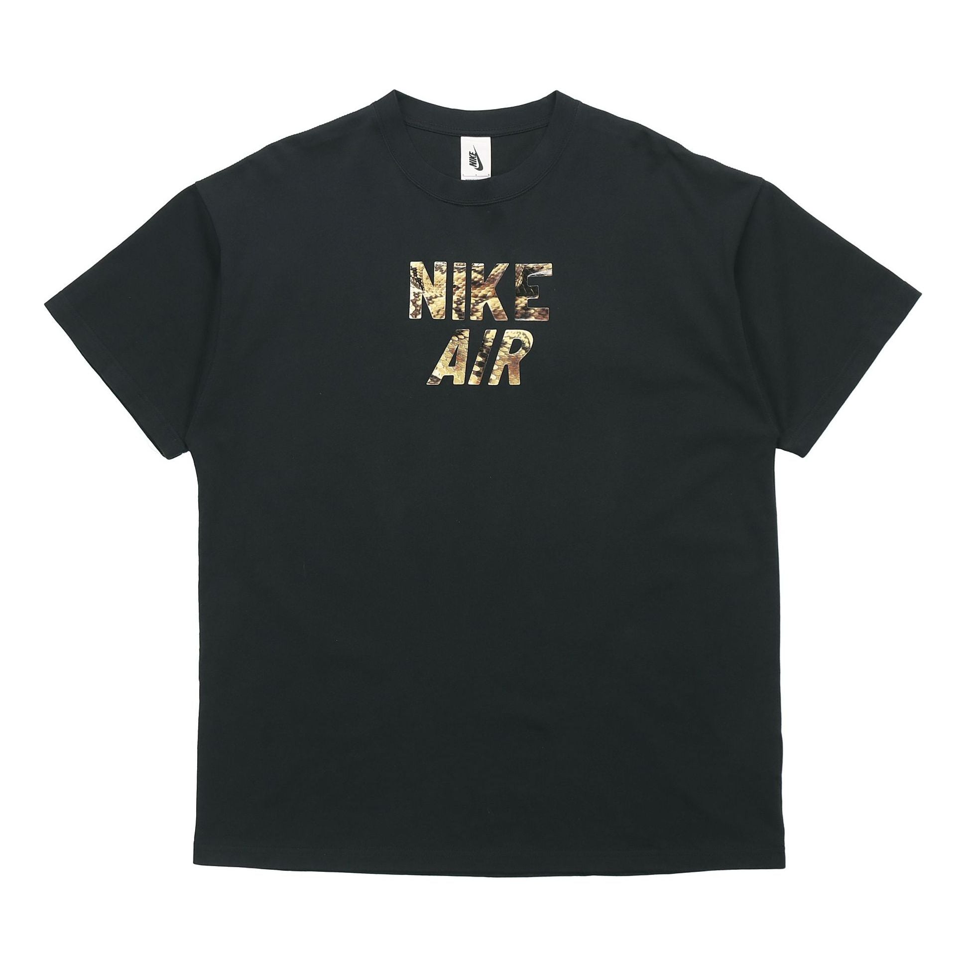 Men's Nike Alphabet Printing Short Sleeve Black T-Shirt 'Black Camo' CJ1783-010