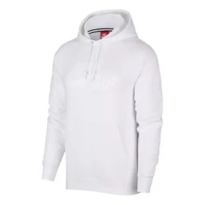 Nike logo long sleeves hoodie 'White' AH9876-100