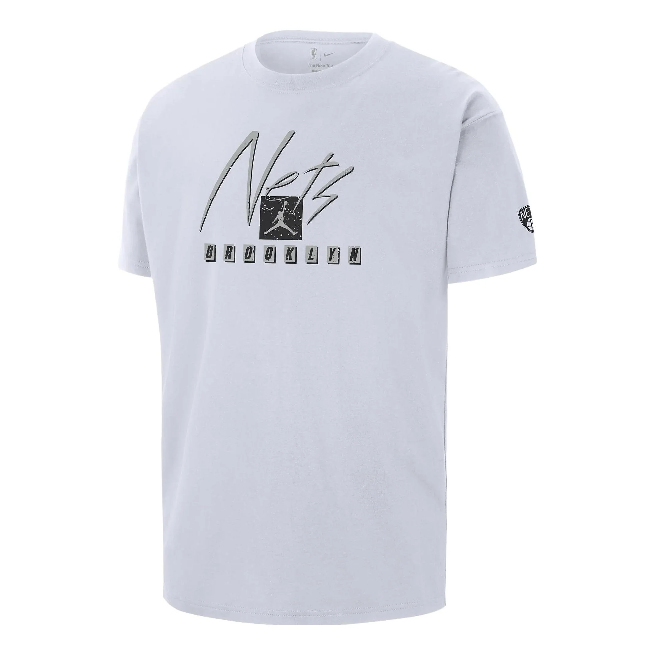 Air Jordan Brooklyn Nets Courtside Statement Edition NBA Max90 T-Shirt 'White' FN1052-100