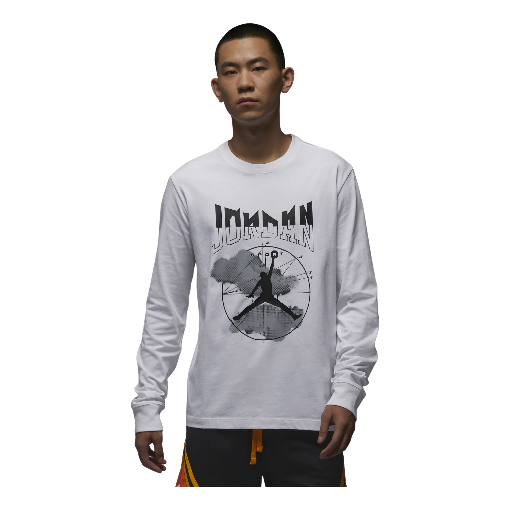 Air Jordan Graphic Long Sleeve T-shirt Asia Sizing 'White' FD7005-100