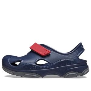 (TD) Crocs All Terrain Fisherman Clogs 'Navy Red' 208351-4CC