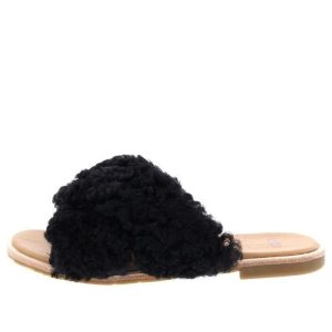(WMNS) UGG Joni Slide 'Black Tan' 1019967-BLK