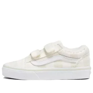 (PS) Vans Old Skool V Sherpa 'White Plaid Marshmallow' VN000VHEBPH
