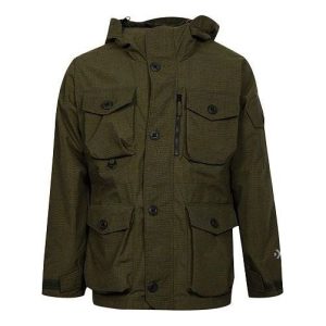 Converse 2L Printed Utility Jacket Asia Sizing 'Olive Green' 10007259-A01
