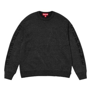 Supreme Reflective Sweater 'Black' SUP-SS24-061