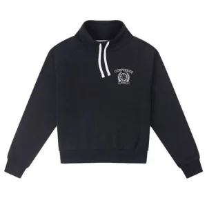 (WMNS) Converse Retro Chuck Taylor Mock Neck Pullover 'Black' 10026107-A01
