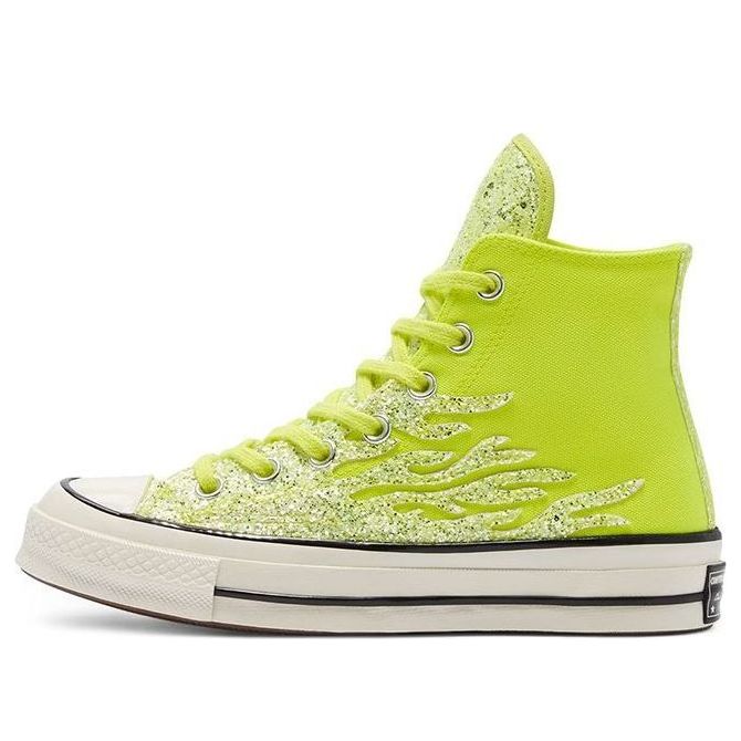 (WMNS) Converse Chuck 70 Hi 'Archival Glitter Flame - Lemon Venom' 569388C