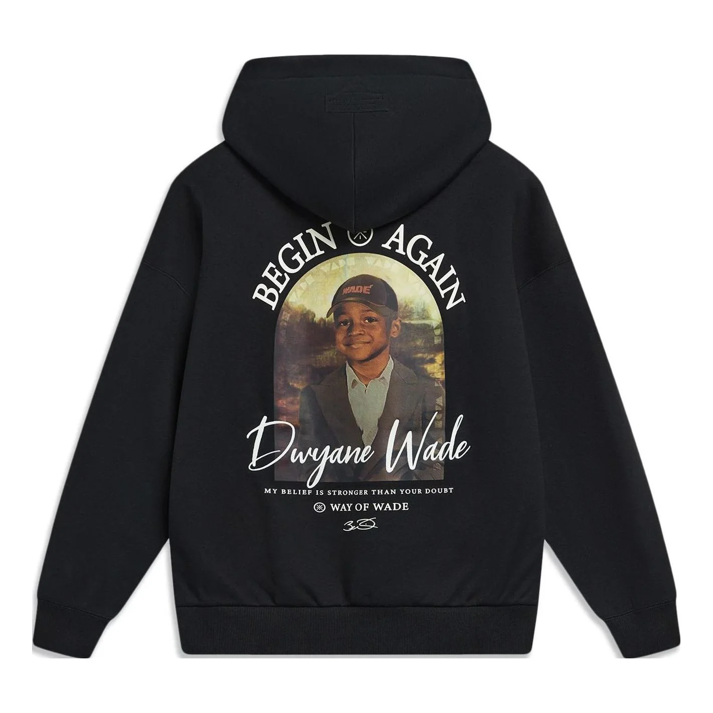 Li-Ning Way Of Wade Photo Graphic Hoodie 'Black' AWDT943-1
