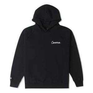 Converse Raglan Elevated Hoodie Asia Sizing 'Black' 10024580-A01