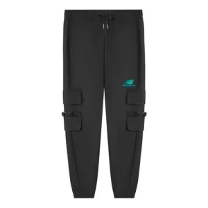 New Balance Sportswear Logo Printed Cargo Joggers Asia Sizing 'Black' AMP11310-BK