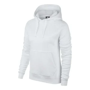 (WMNS) Nike SPORTSWEAR Fleece Pullover 'White' BV7480-100