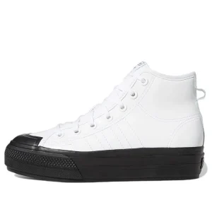 (WMNS) adidas Nizza RF Platform Mid 'White Black' FY7606