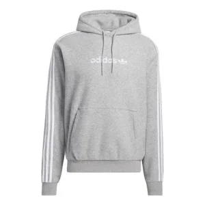 adidas Originals Comfort 3-Stripes Hoodie 'Heather Grey' H31237