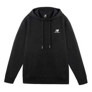 New Balance Logo Print Hoodie Asia Sizing 'Black White' AMT11308-BK