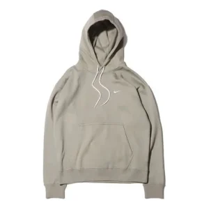 Men's Nike Logo Embroidered Solid Color Fleece Lined Green DA0316-320