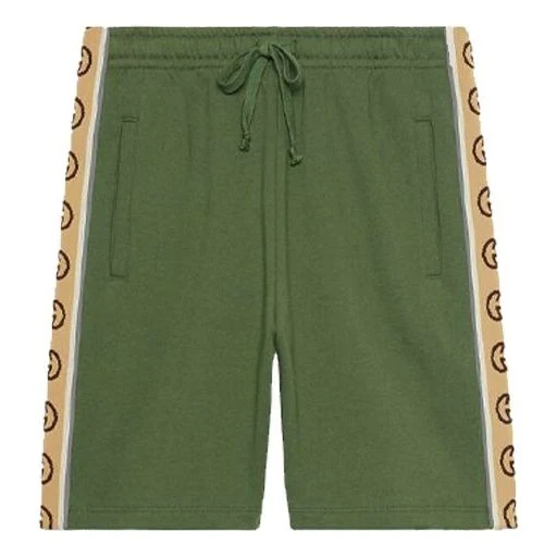 Gucci Knitted Cotton Shorts For Men Green 630715-XJBUW-3806