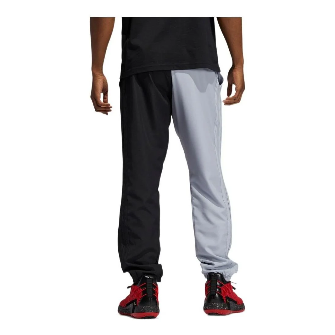 Men's adidas Colorblock Basketball Sports Pants/Trousers/Joggers Gray GL7097