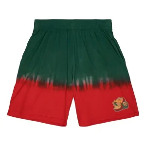 Mitchell & Ness x NBA Seattle SuperSonics Tie-Dye Shorts 'Green Red' PSHR1235-SSUYYPPPGNRD