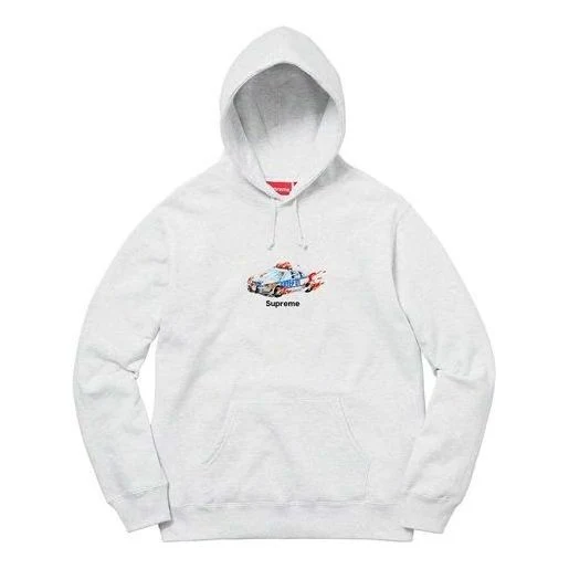 Supreme Cop Car Hooded Sweatshirt 'White' SUP-FW19-519