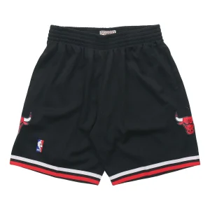 Mitchell & Ness NBA Swingman Shorts Chicago Bulls Alternate 1997-98 'Black Red' SMSHAC18023-CBUBLCK97