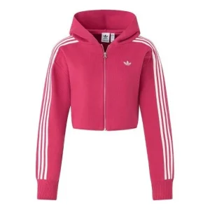 (WMNS) adidas Originals Premium Zipper Hoodie Asia Sizing 'Pink' JI7063