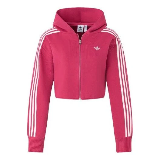 (WMNS) adidas Originals Premium Zipper Hoodie Asia Sizing 'Pink' JI7063