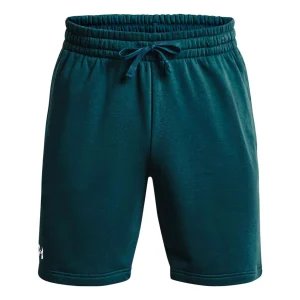 Under Armour Rival Fleece Wordmark Shorts 'Teal' 1379869-716