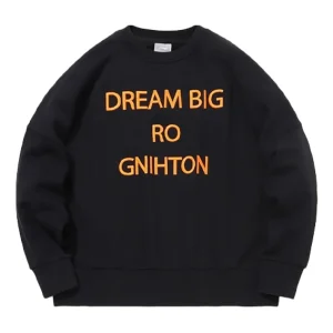 Li-Ning Sports Fashion Series Alphabet Embroidered Fleece Lined Stay Warm Pullover Round Neck 'Black' AWDQ698-1