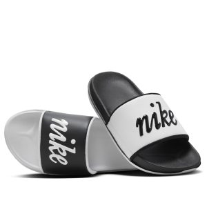 (WMNS) Nike Offcourt Slides 'White Black Mismatched' FQ7646-100