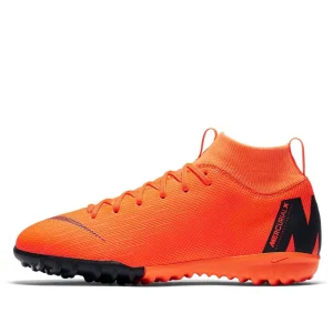 (GS) Nike JR Mercurial Superfly X 6 Academy TF 'Orange Black' AH7344-810