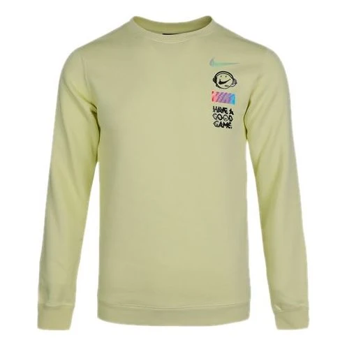 Nike Sportswear Club Fleece Round Collar Male Orange Green DC3938-750