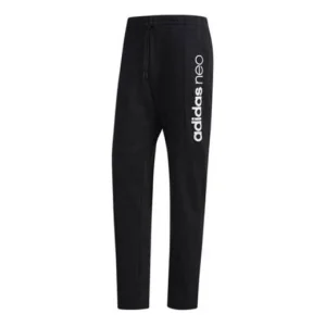 adidas neo Casual Sports Knit Long Pants Black DM2174